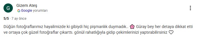 Müşteri Yorumu 3
